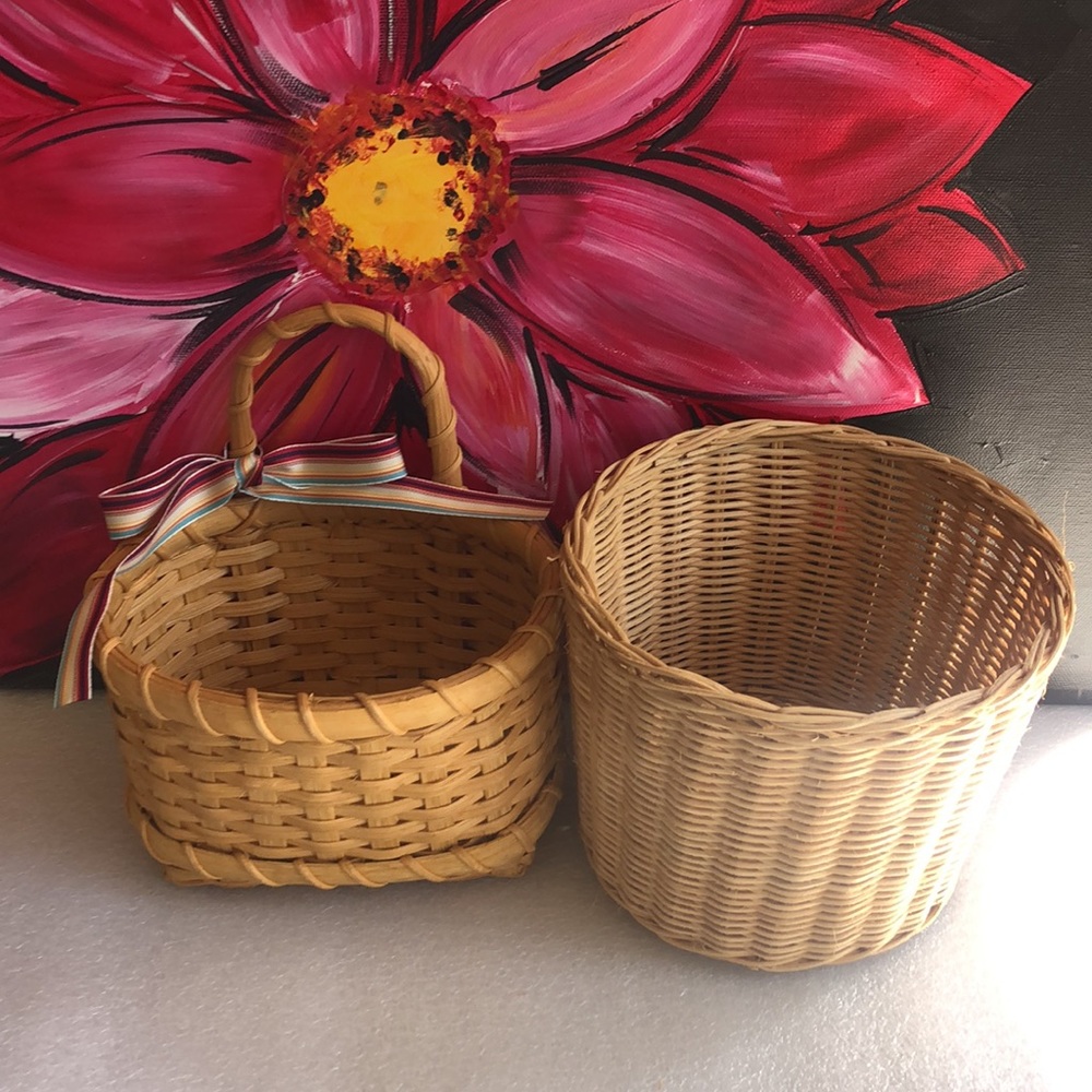 Vintage boho baskets -2